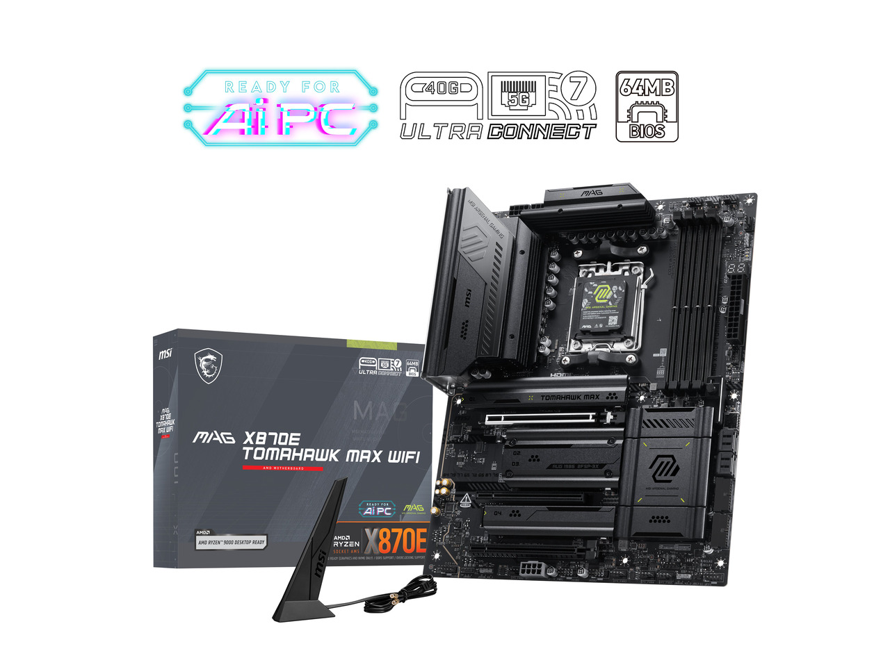 Msi Mag X870E Tomahawk Max Wif - X870E Atx Motherboard review and price
